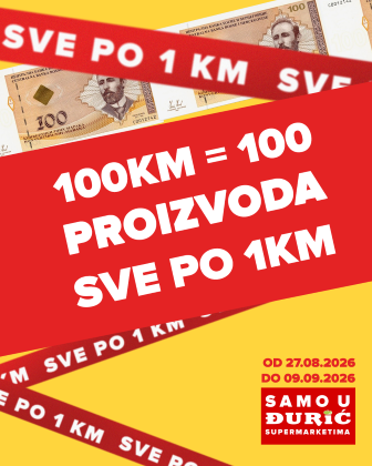Sve po 1 KM: Preko 100 artikala u velikoj Đurić akciji