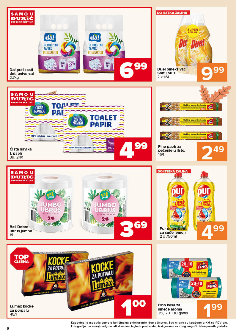 Špajz akcija u Đurić supermarketima