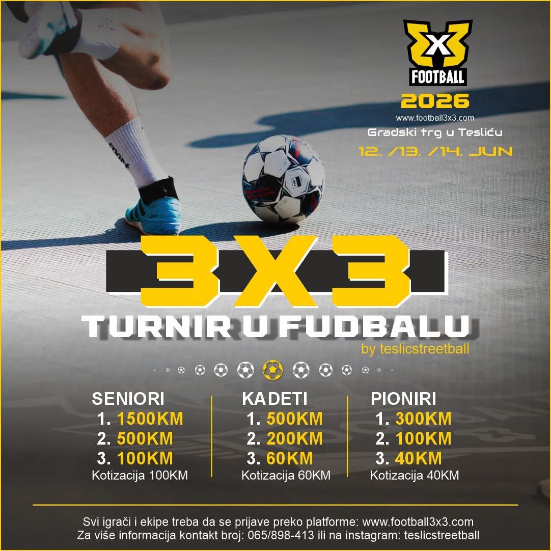 3x3 Turnir u fudbalu 3x3 Turnir u fudbalu